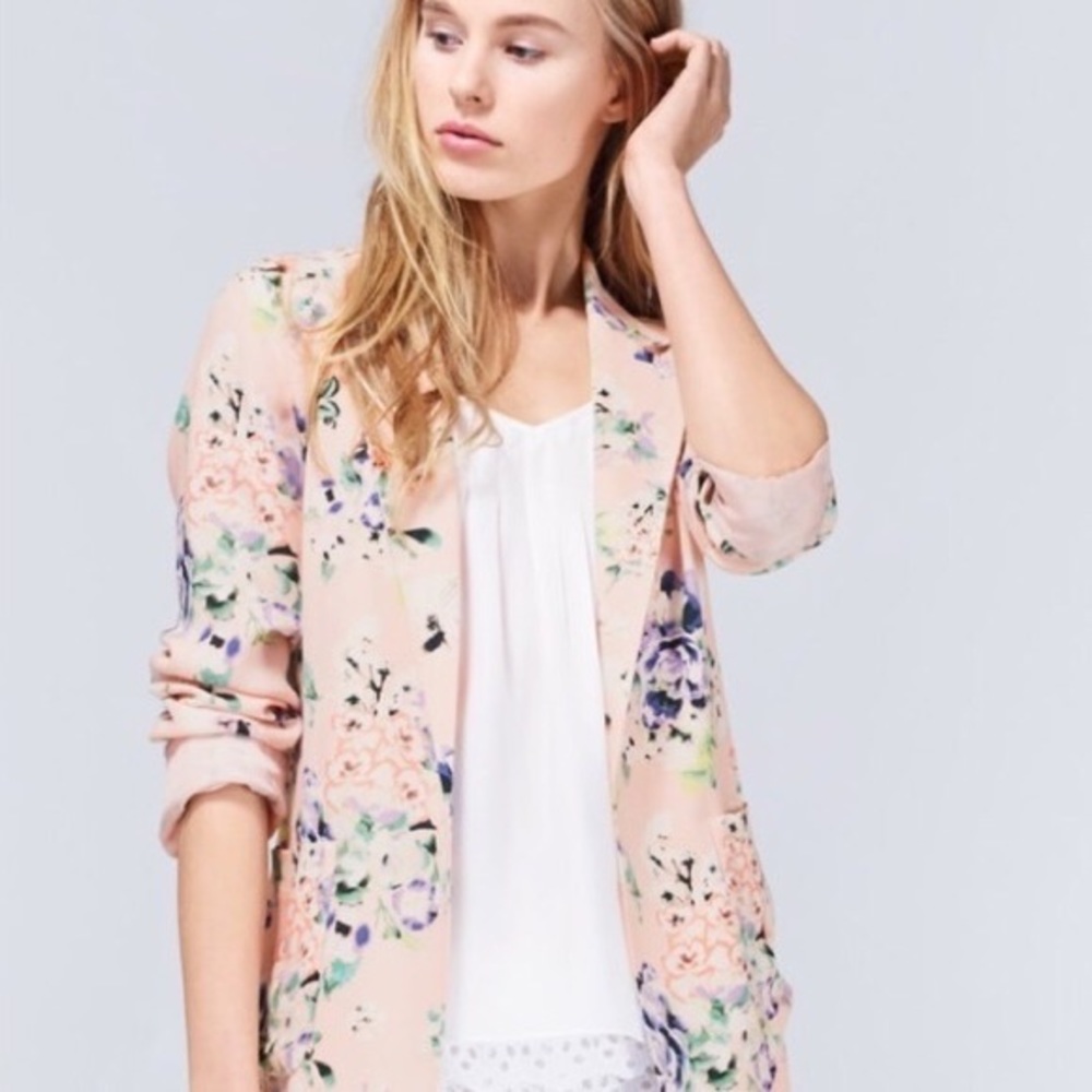 Talula Kent blazer pink floral size 4